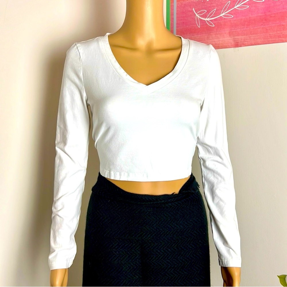 Long sleeve crop top